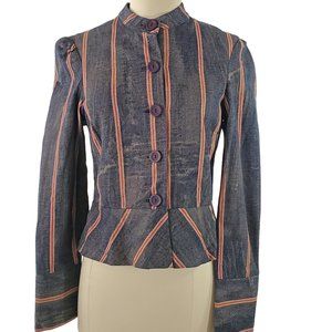 Denim Stripe Jacket by Jaloux/Zalu